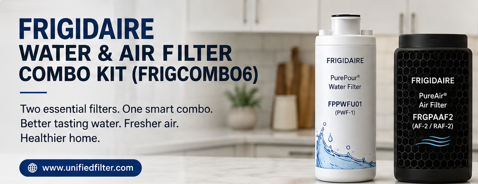 frigidaire water and air filter combo