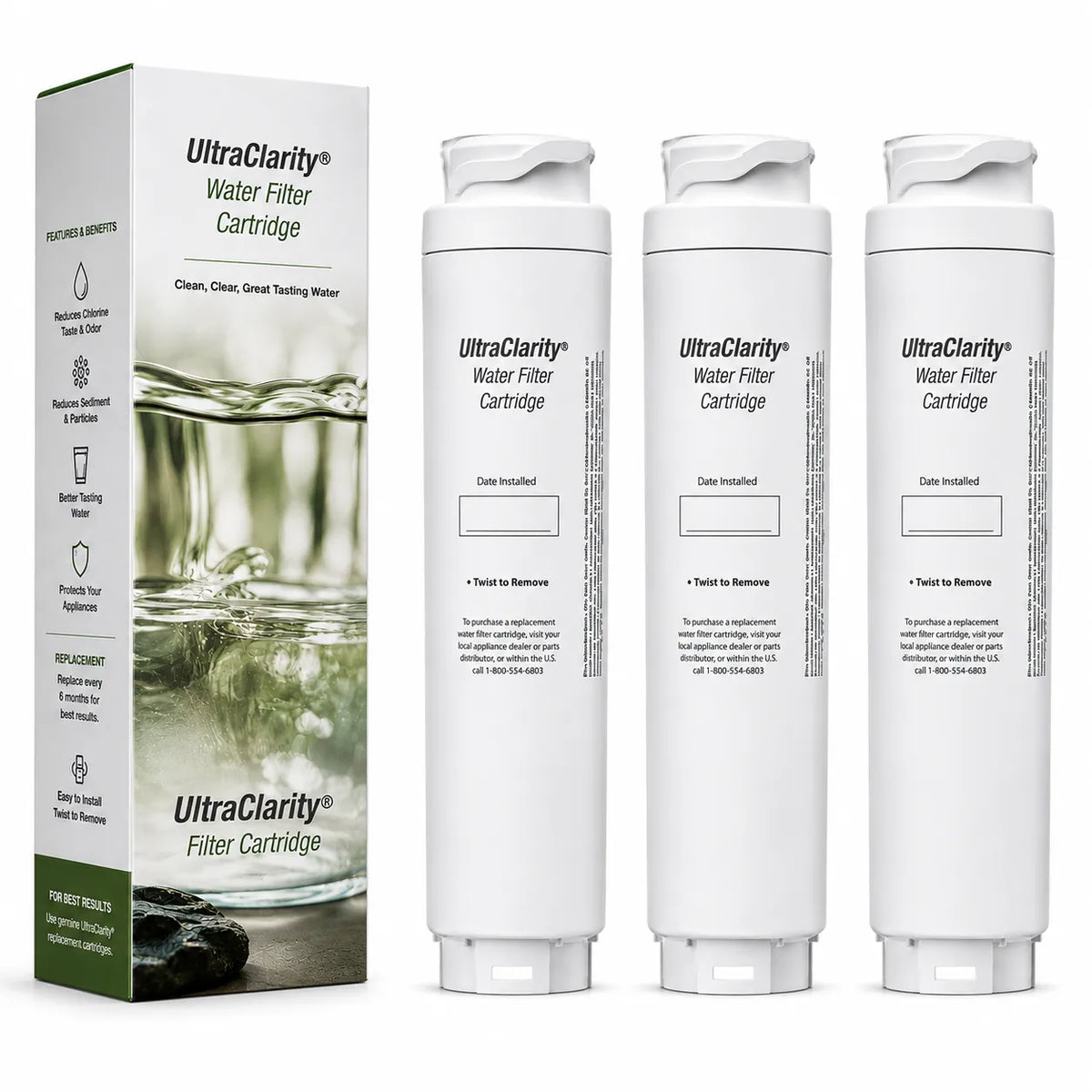 Bosch BORPLFTR30 Refrigerator Water Filter Replacement | UltraClarity Pro