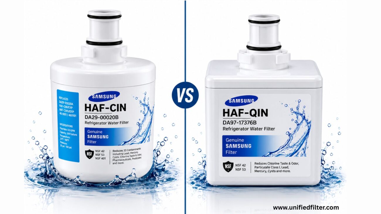 Samsung HAF-CIN Refrigerator Water Filter | DA29-00020B Guide, Models & Replacement 3 HAF-CIN vs HAF-QIN